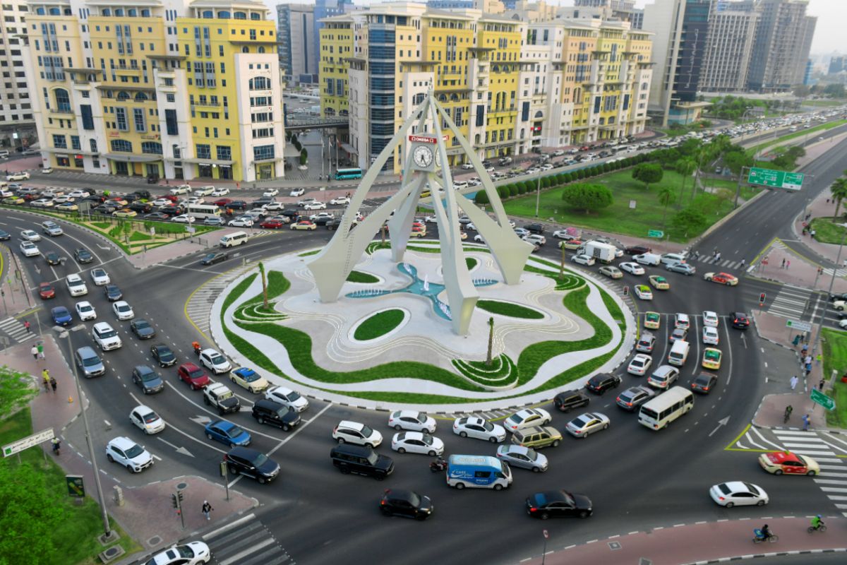 The iconic Deira Clock Tower, across the road from Phygital Business Center